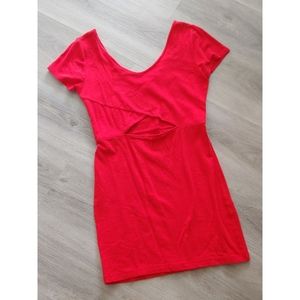 Red Forever 21 Bodycon Mini Dress Large